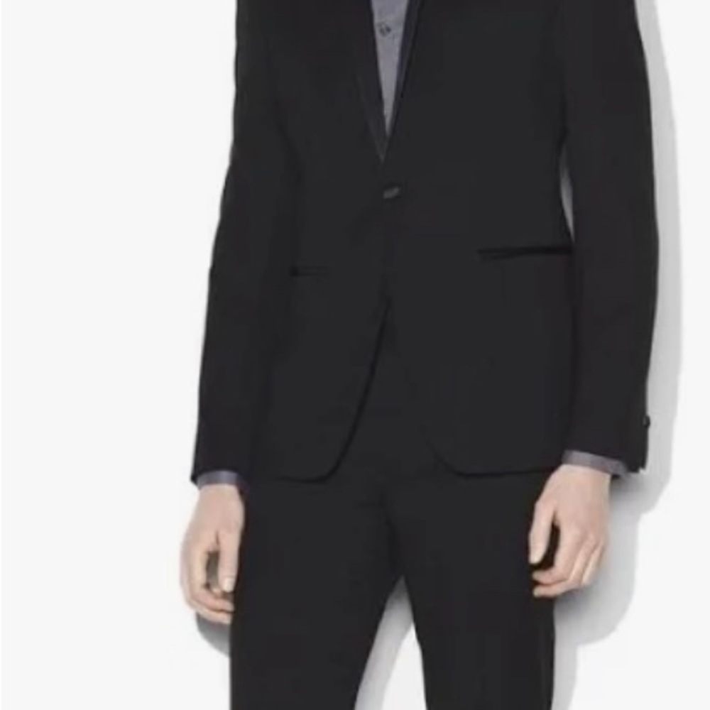John Varvatos Black Tuxedo Sleek Modern Silhouette